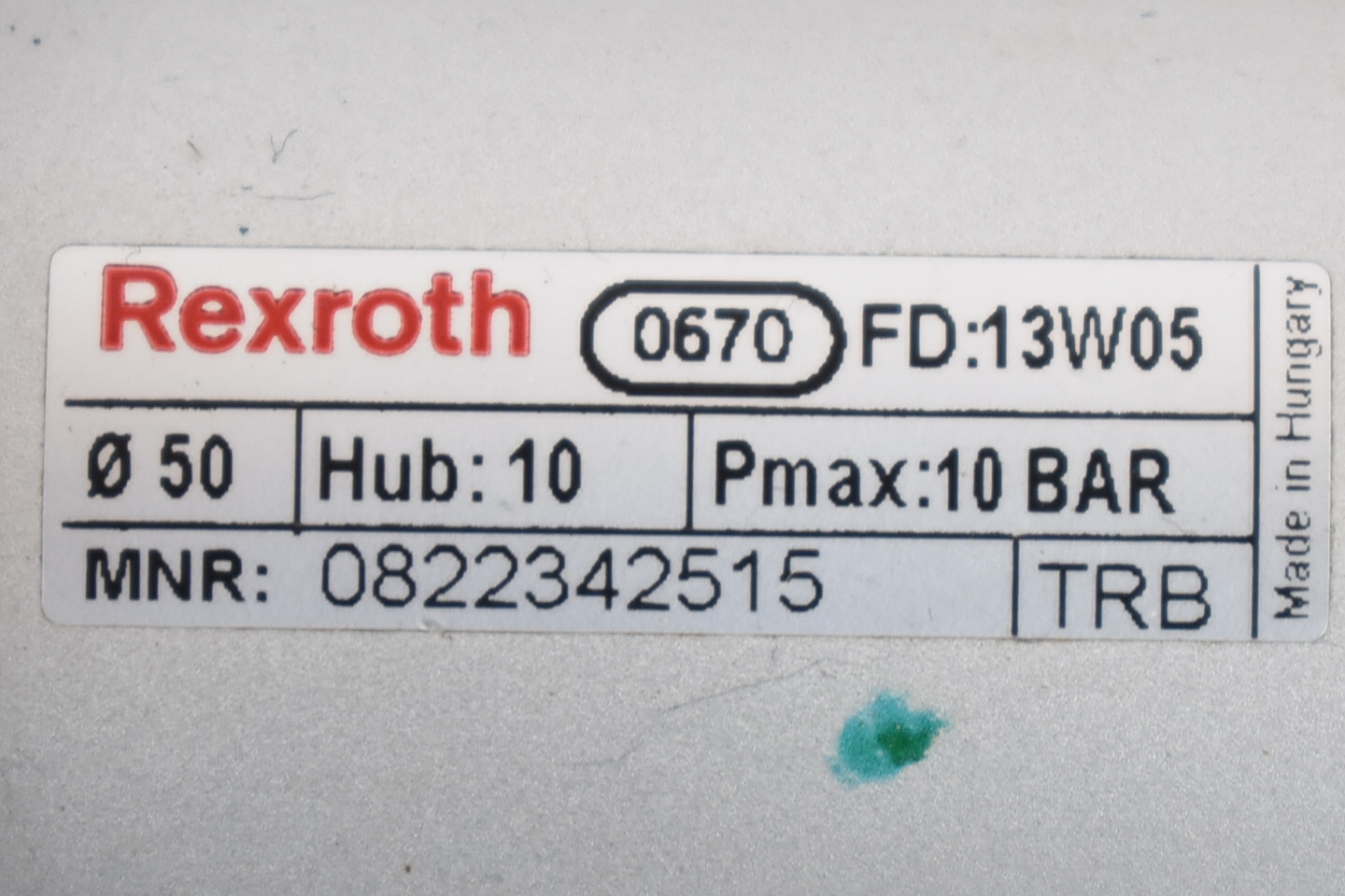 Rexroth Pneumatikzylinder 0 822 342 515 ( 0822342515 ) 10 bar