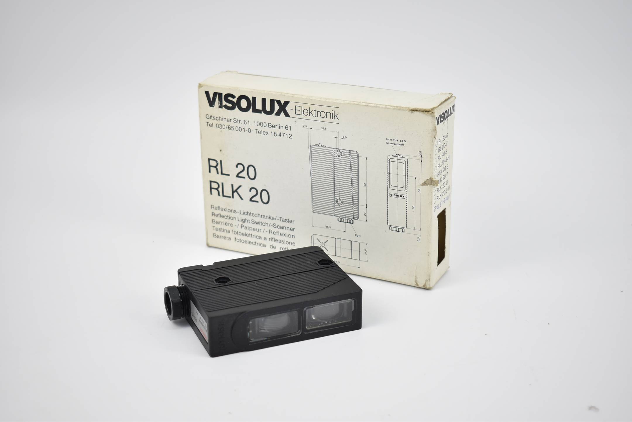 Pepperl & Fuchs Visolux RL/RLK 20 Sensor RL 23-800/49 ( 833949 ) 10-30VDC