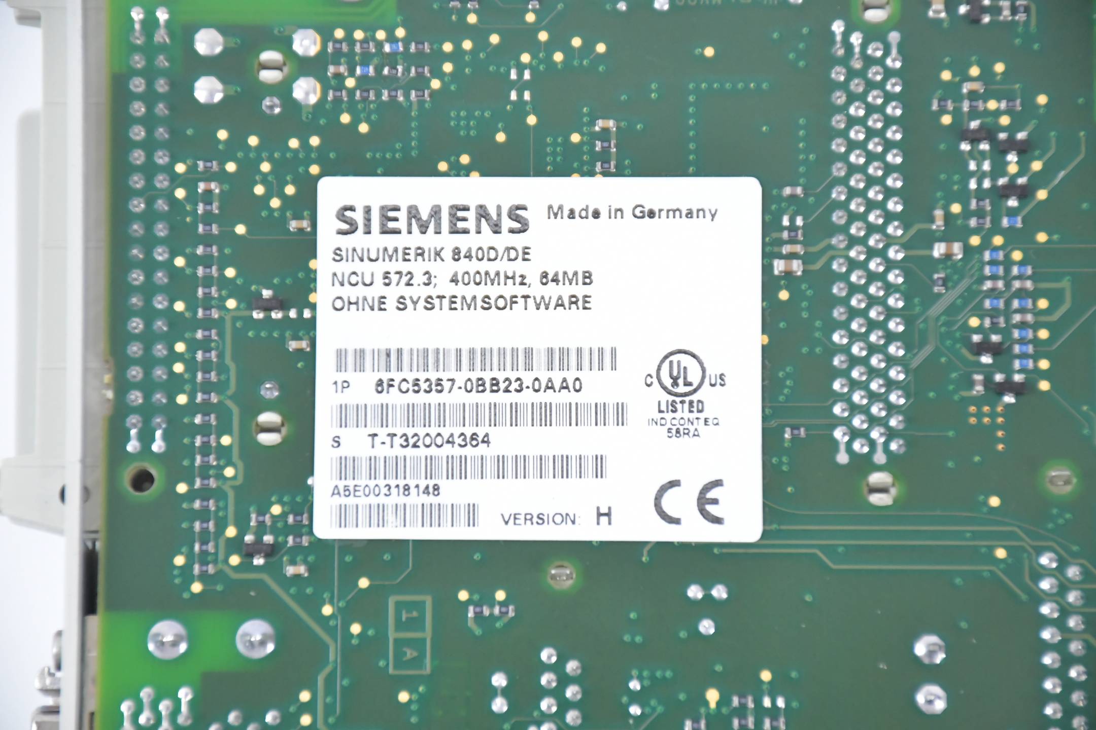 Siemens Sinumerik 840D/DE NCU 572.3 6FC5357-0BB23-0AA0 / 6FC5 357-0BB23-0AA0 VH