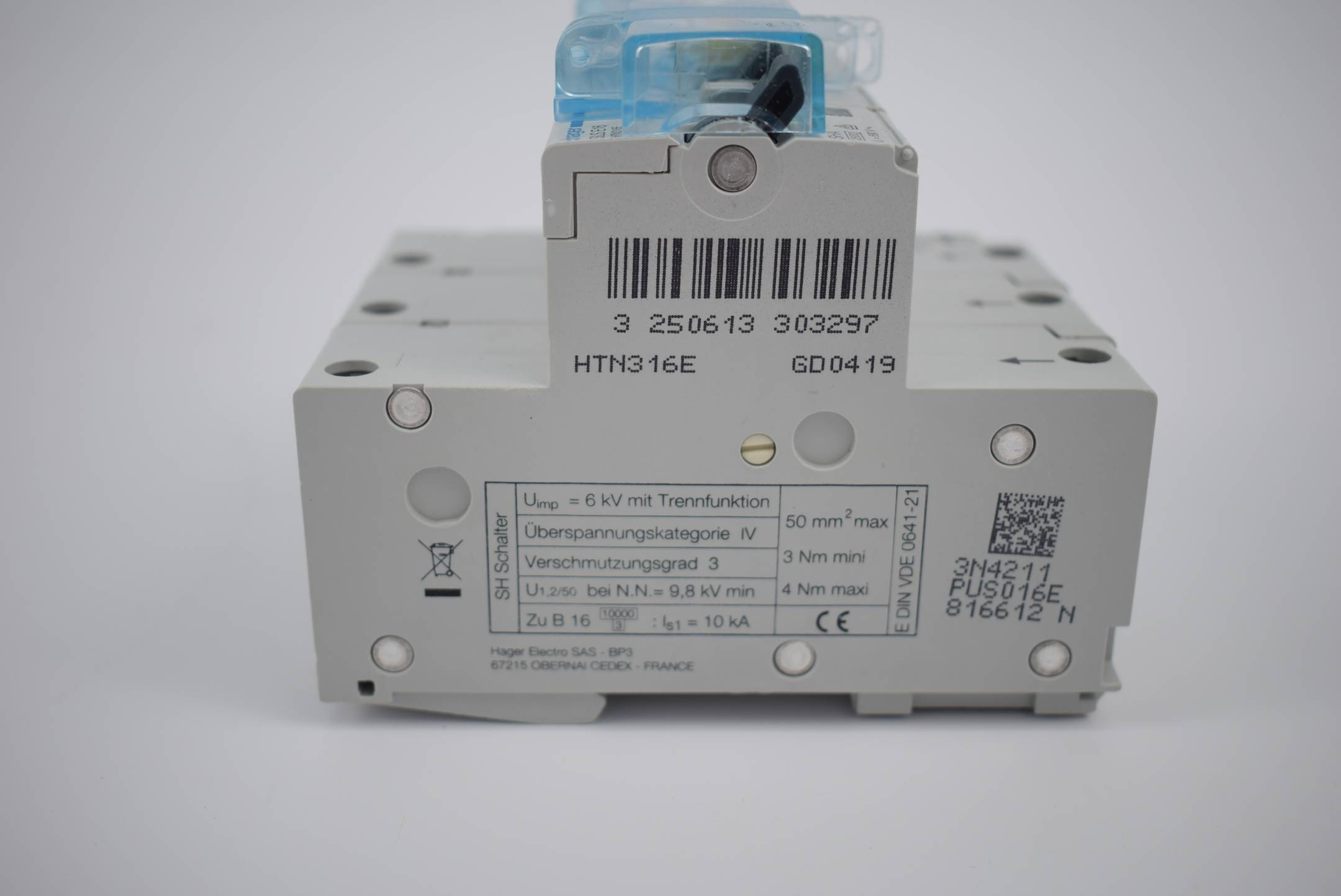 Hager SLS-Schalter HTN316E ( 807 879 104 )