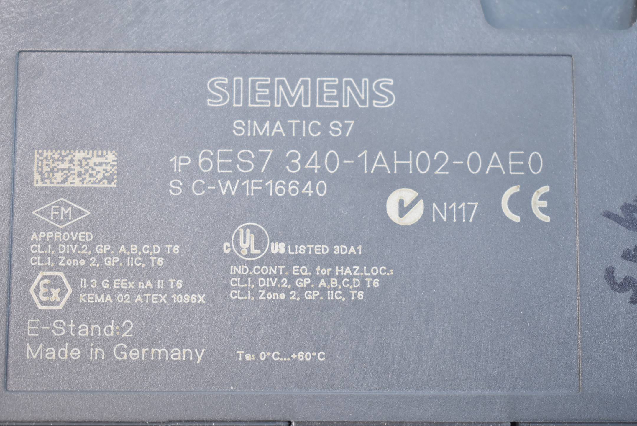 Siemens Simatic S7-300 6ES7340-1AH02-0AE0 ( 6ES7 340-1AH02-0AE0 )