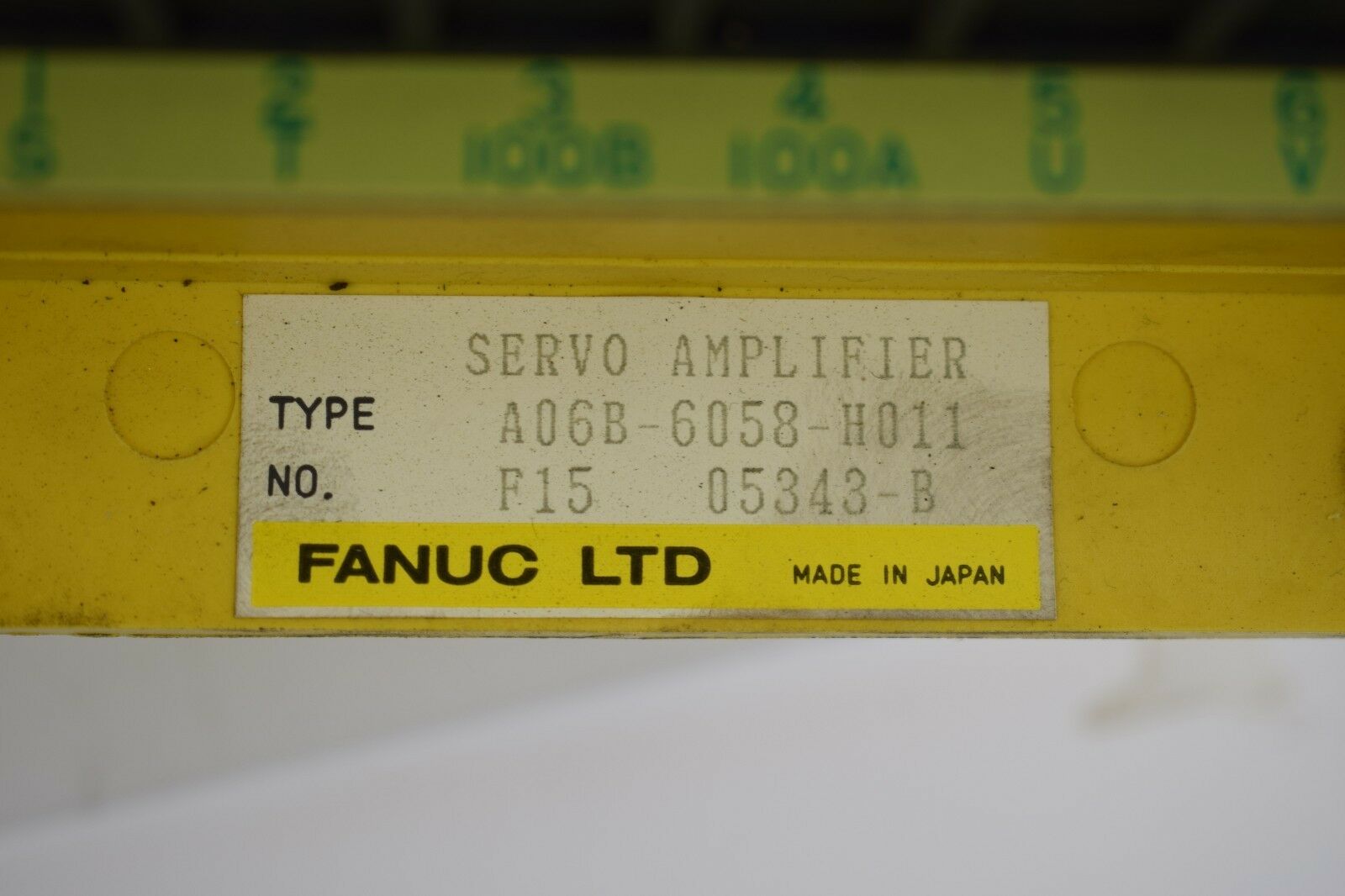 FANUC LTD A60B-6058-H011 Nr.F15 05343-B