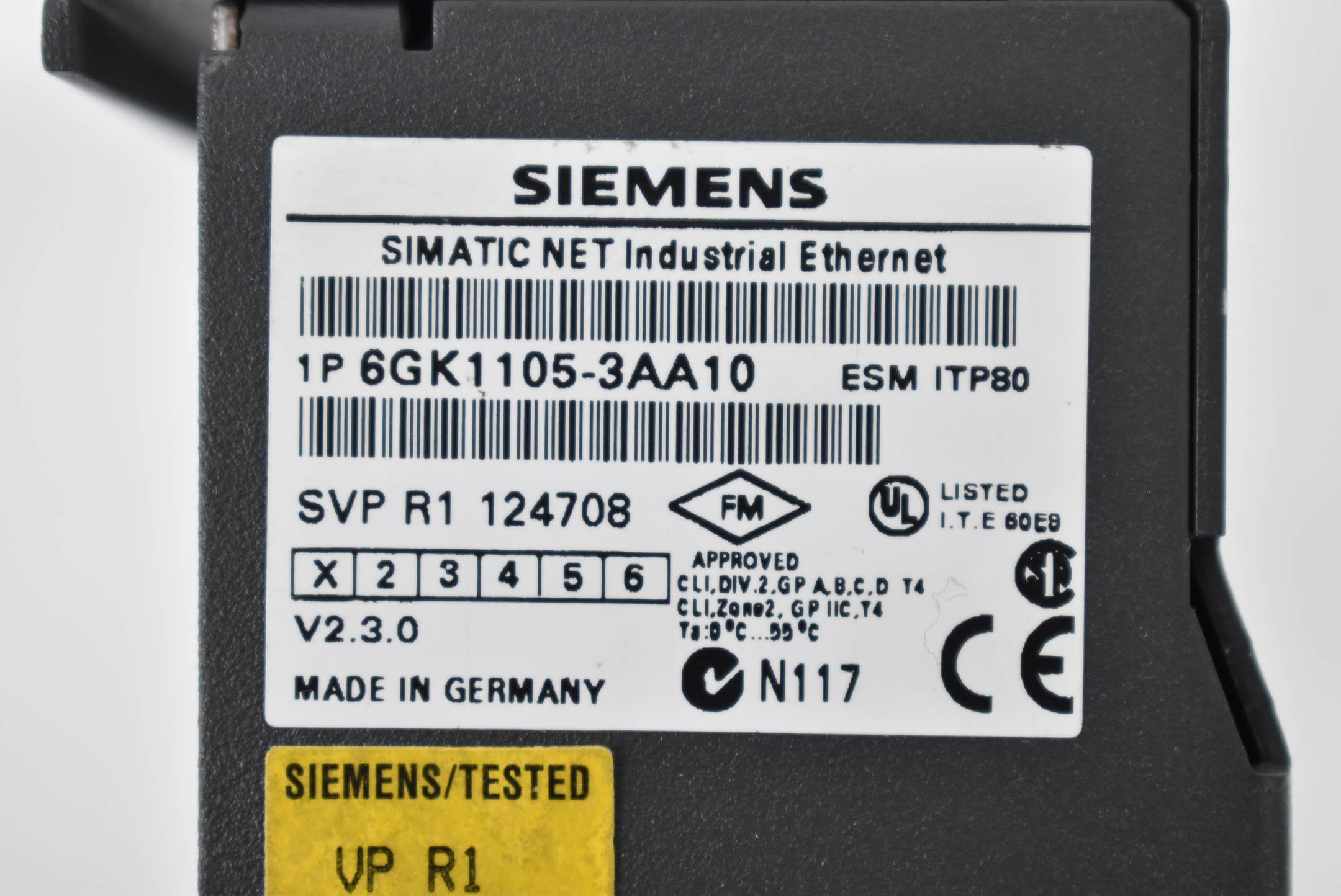 Siemens ESM ITP80 Olectrical Switch Modul 6GK1 105-3AA10 ( 6GK1105-3AA10 ) E1