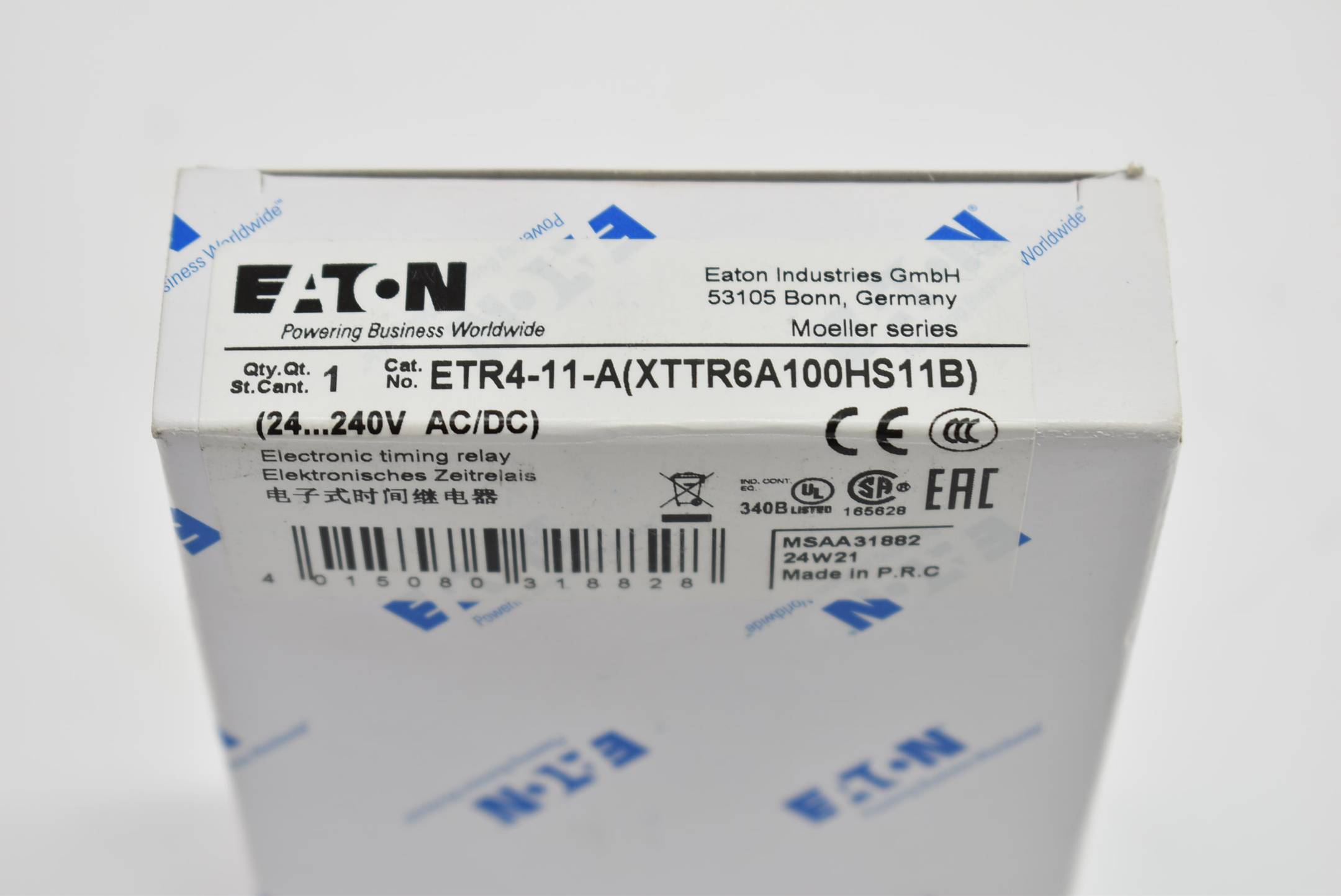 Eaton elektronisches Zeitrelais 1 W ETR4-11-A ( XTTR 6A100HS11B )