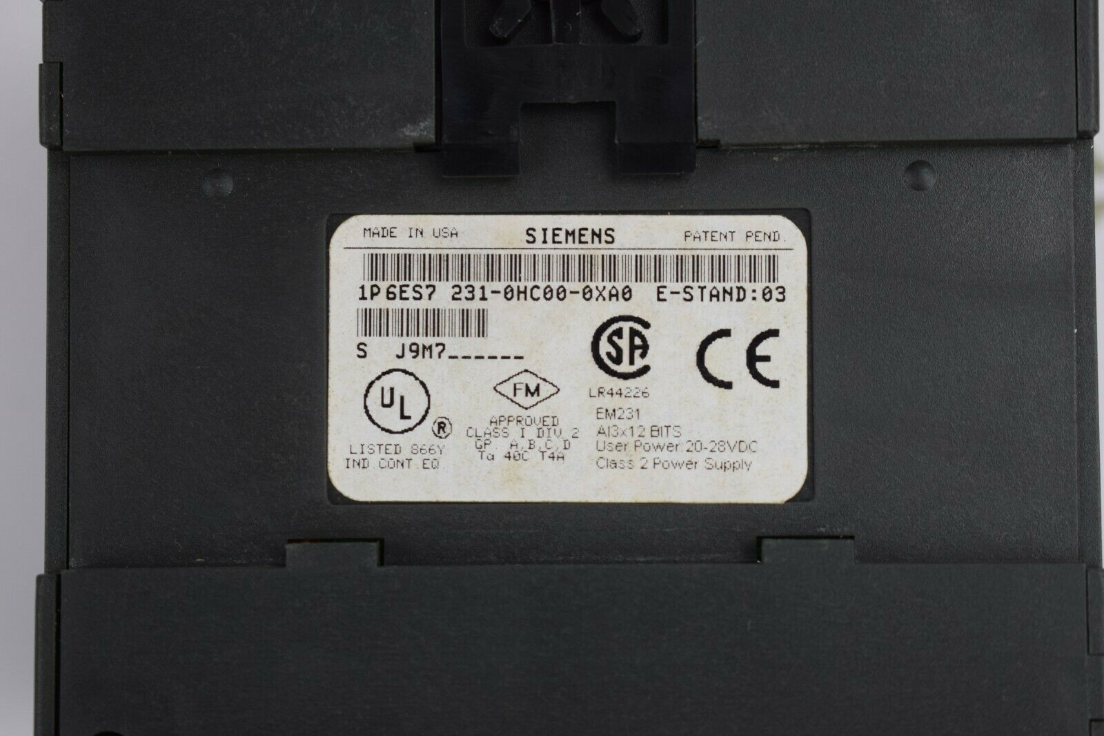 Siemens simatic S7 EM231 6ES7 231-0HC00-0XA0 ( 6ES7231-0HC00-0XA0 )
