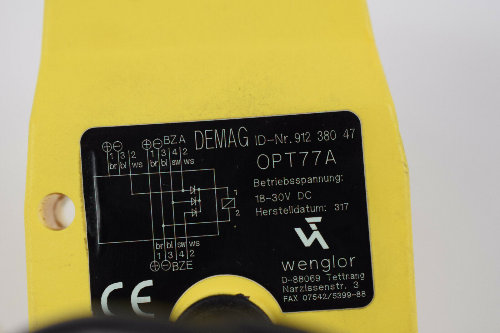 Wenglor optisch pneumatischer Sensor OPT77A inkl. Rexroth 572 497