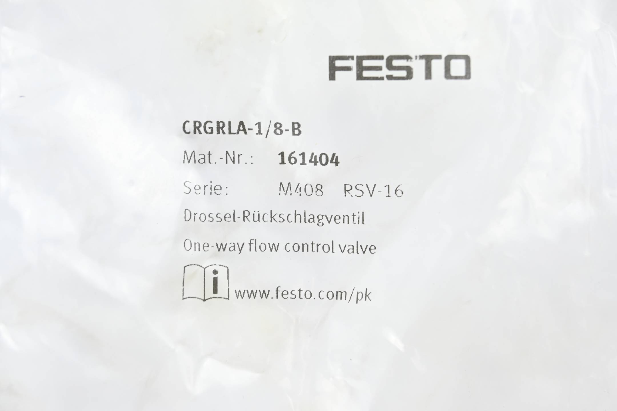 Festo Drossel-Rückschlagventil CRGRLA-1/8-B ( 161404 )