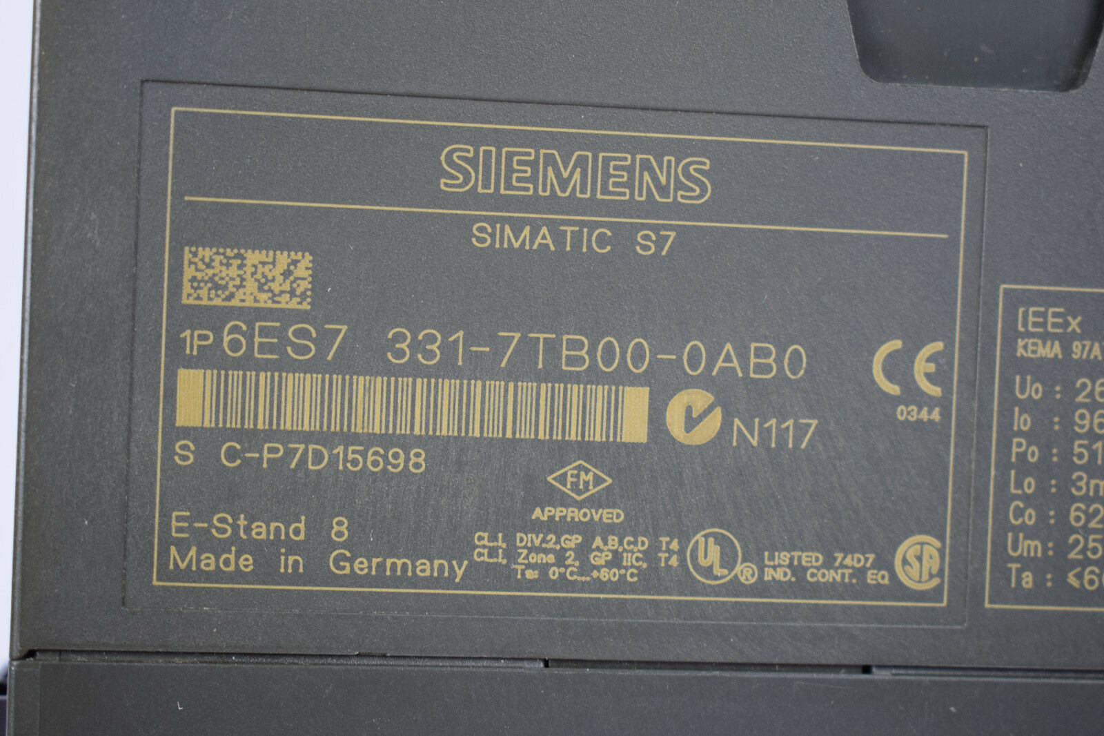 Siemens simatic S7 6ES7 331-7TB00-0AB0 ( 6ES7331-7TB00-0AB0 )