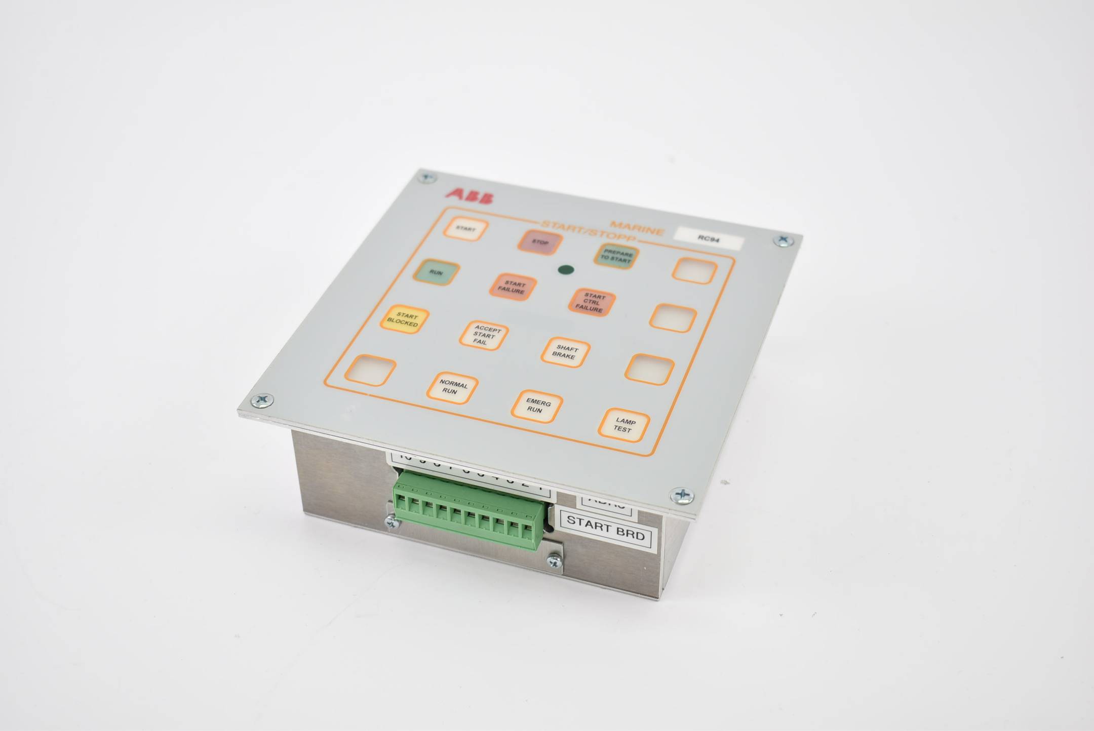 ABB RC94 Bedientafel für Marineanzeige Start/Stop 3D DE 300 637-2 ( 2524008511 )