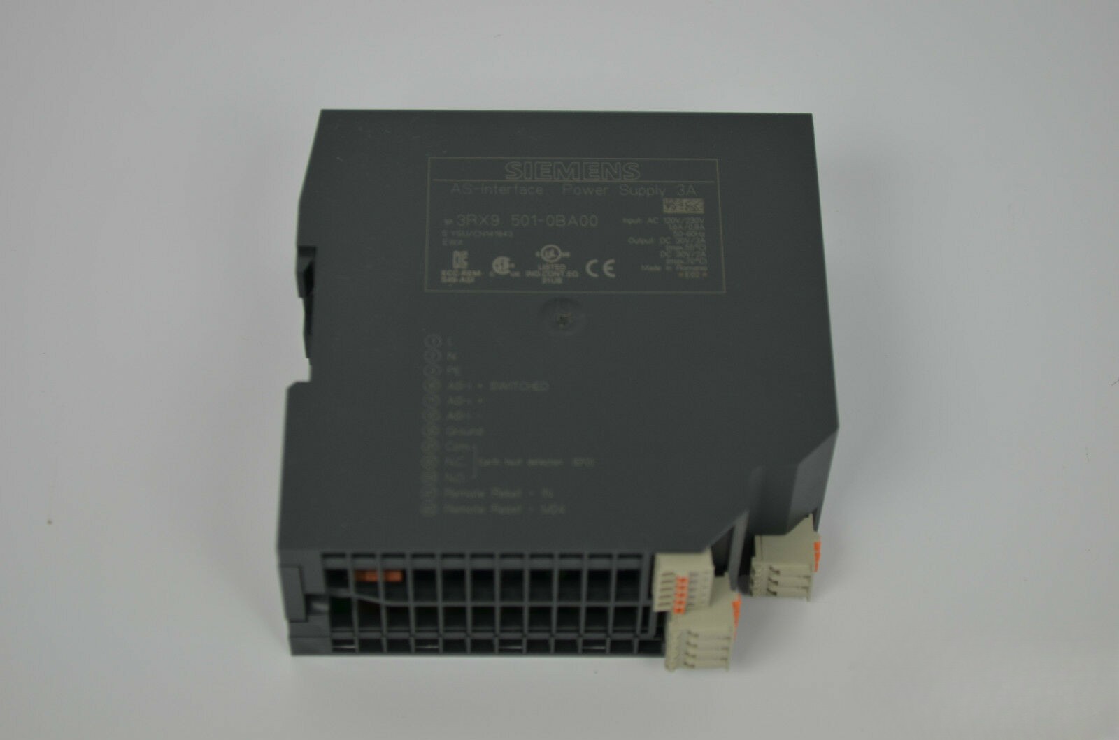 Siemens AS-Interface Power Supply 3A 3RX9501-0BA00 ( 3RX9 501-0BA00 )