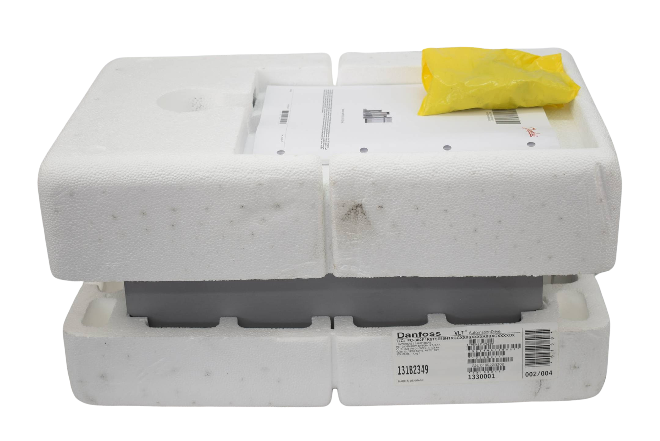 Danfoss VLT Frequenzumrichter FC-302P1K5T5E55H1XGCXXXSXXXXAXBXCXXXXDX 131B2349
