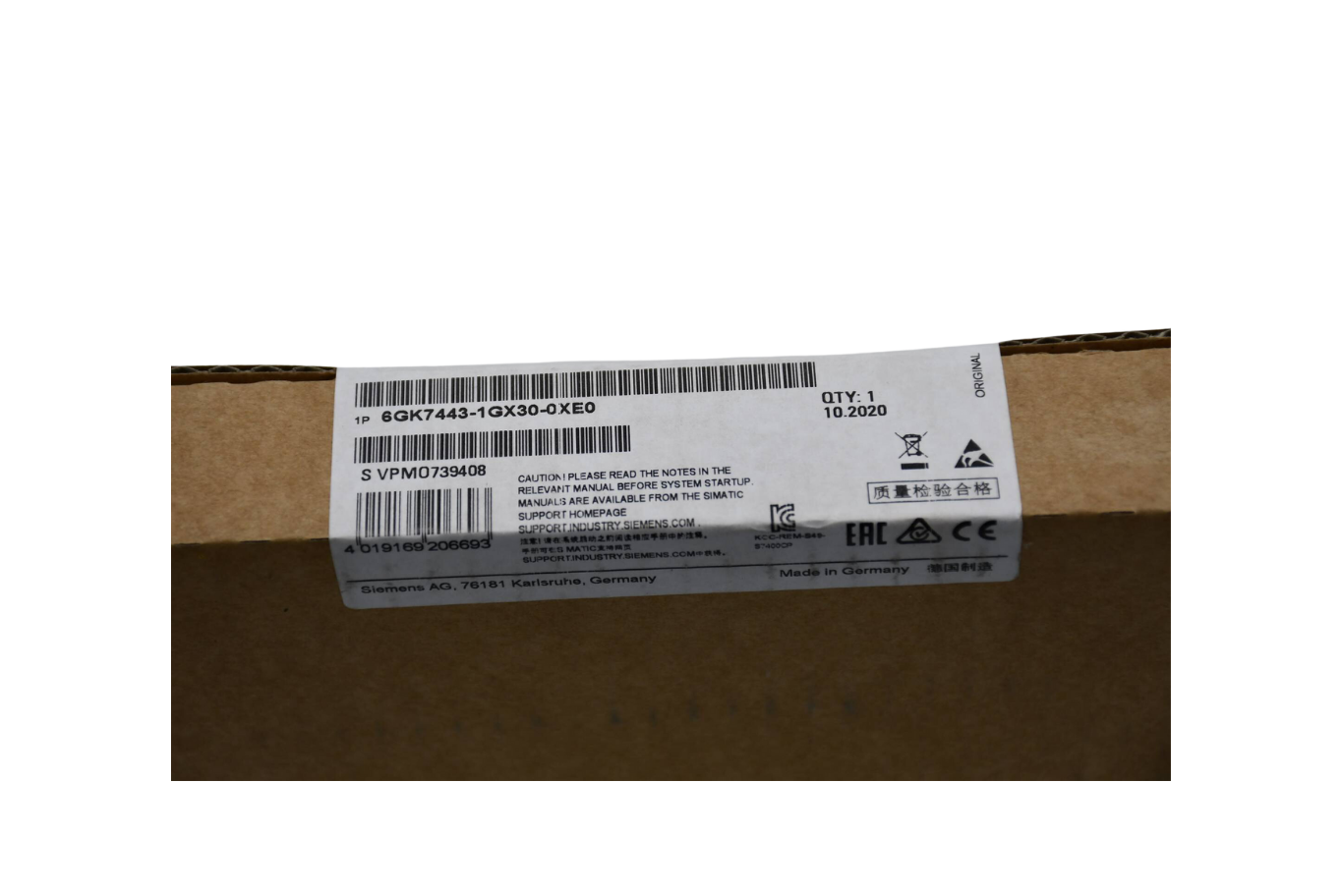 Siemens Simatic Net CP443 CP443-1 6GK7443-1GX30-0XE0 ( 6GK7 443-1GX30-0XE0 )