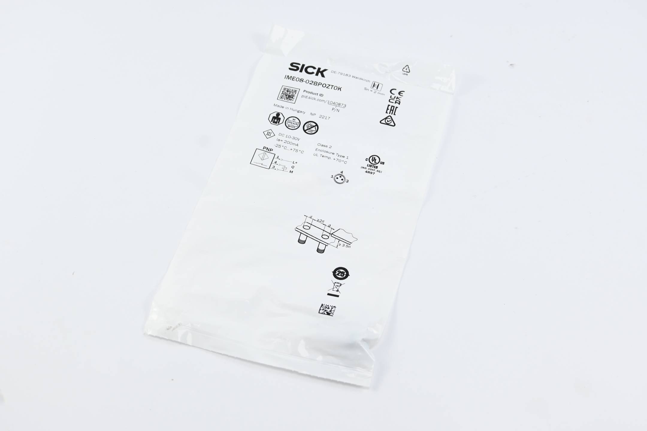 Sick Induktiver Näherungssensor IME08-02BPOZT0K ( 1040873 )
