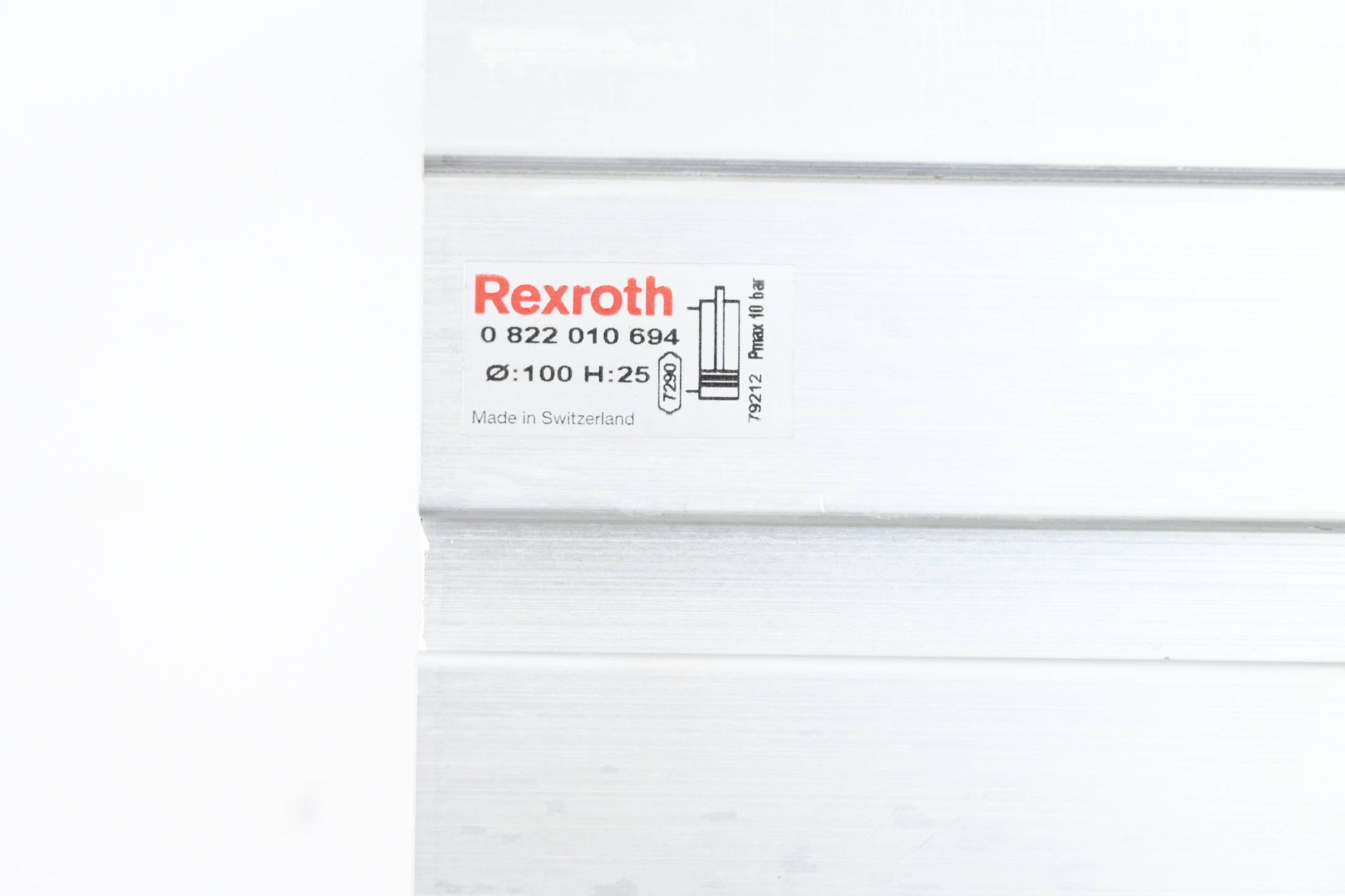 Rexroth Zylinder 0 822 010 694 Ø: 100 H: 25