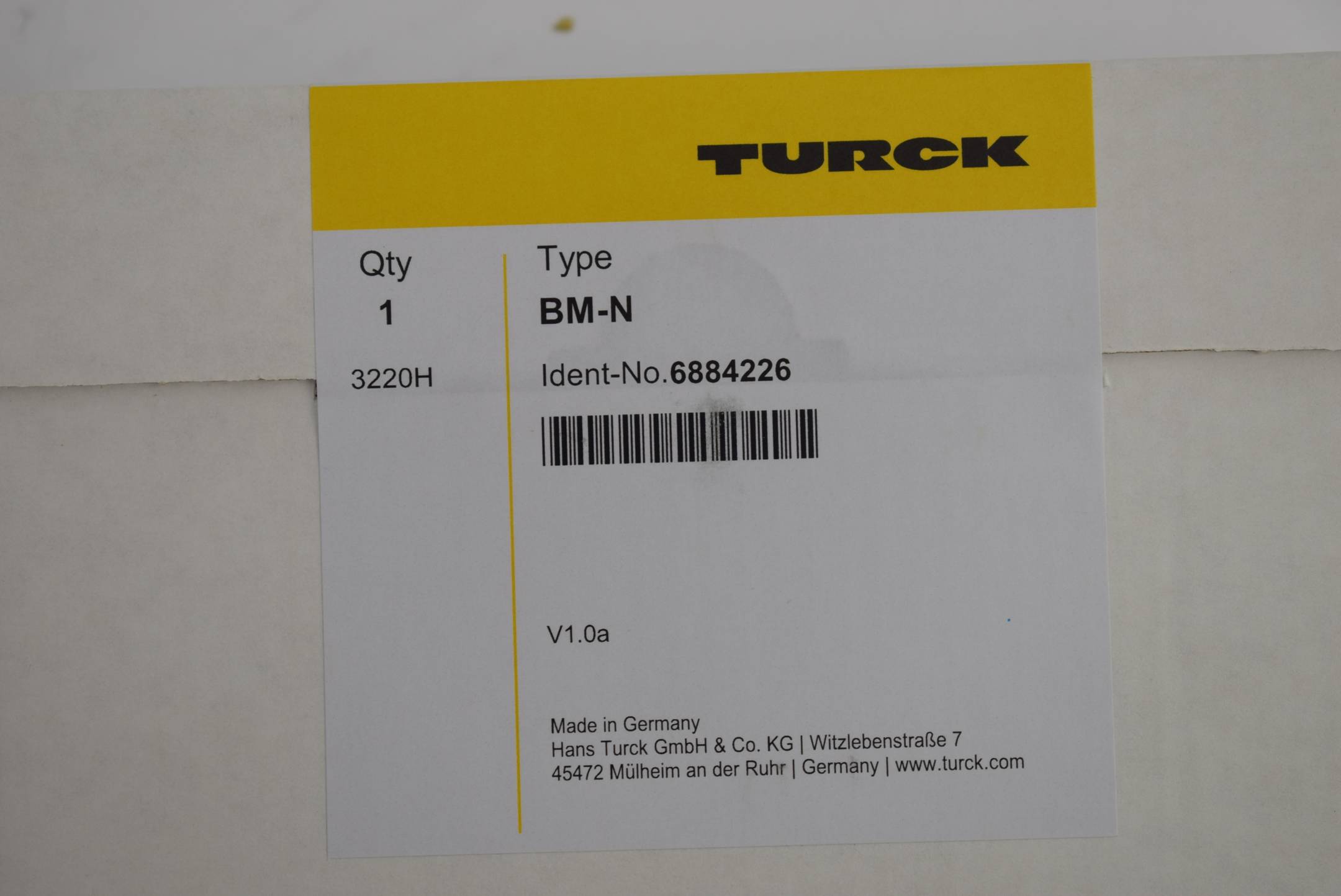 Turck Blindmodul BM-N 6884226 ( 3220H )