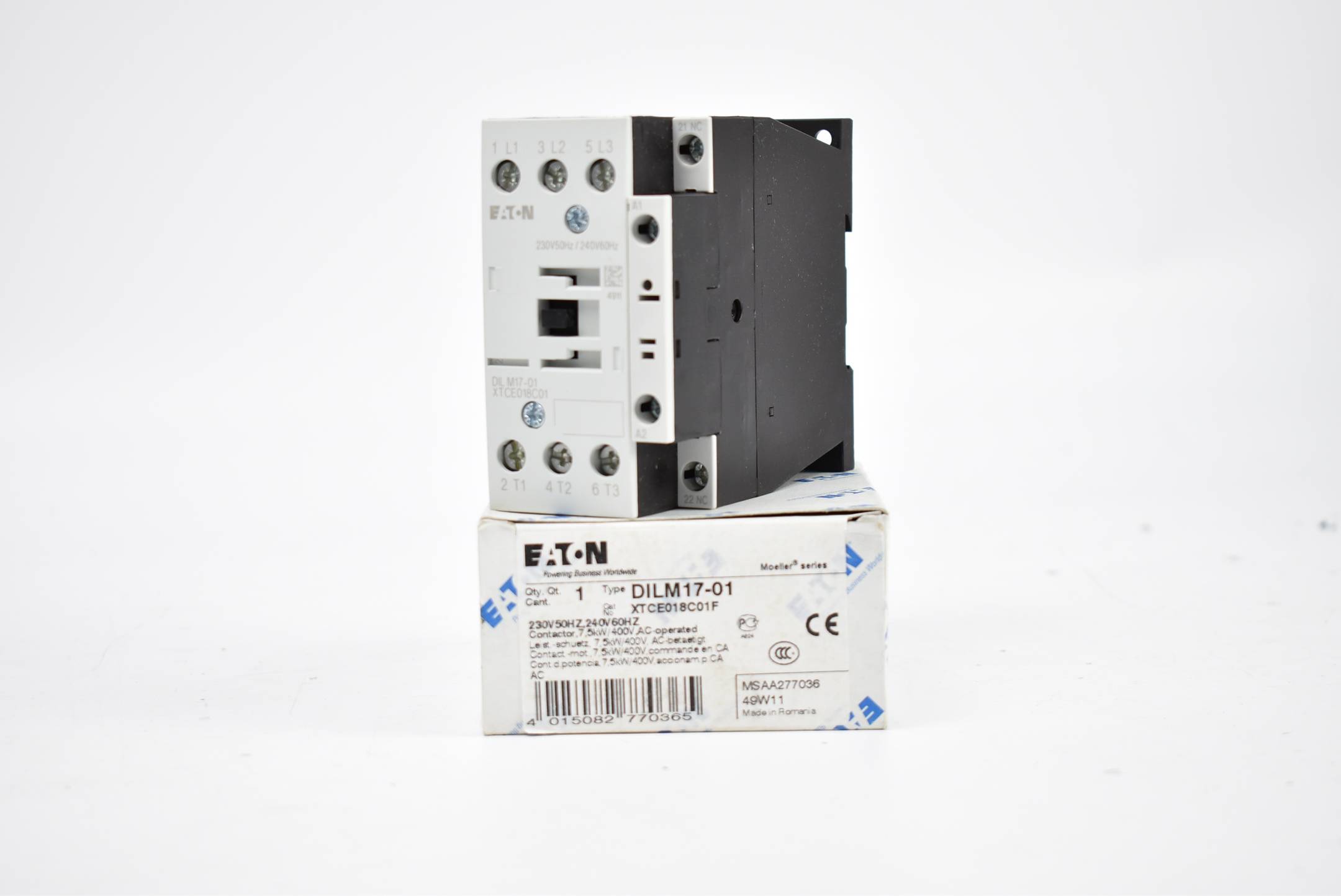 Eaton DILM17-01 Schütz 7,5 kW/ 400V AC ( XTCE018C01F )
