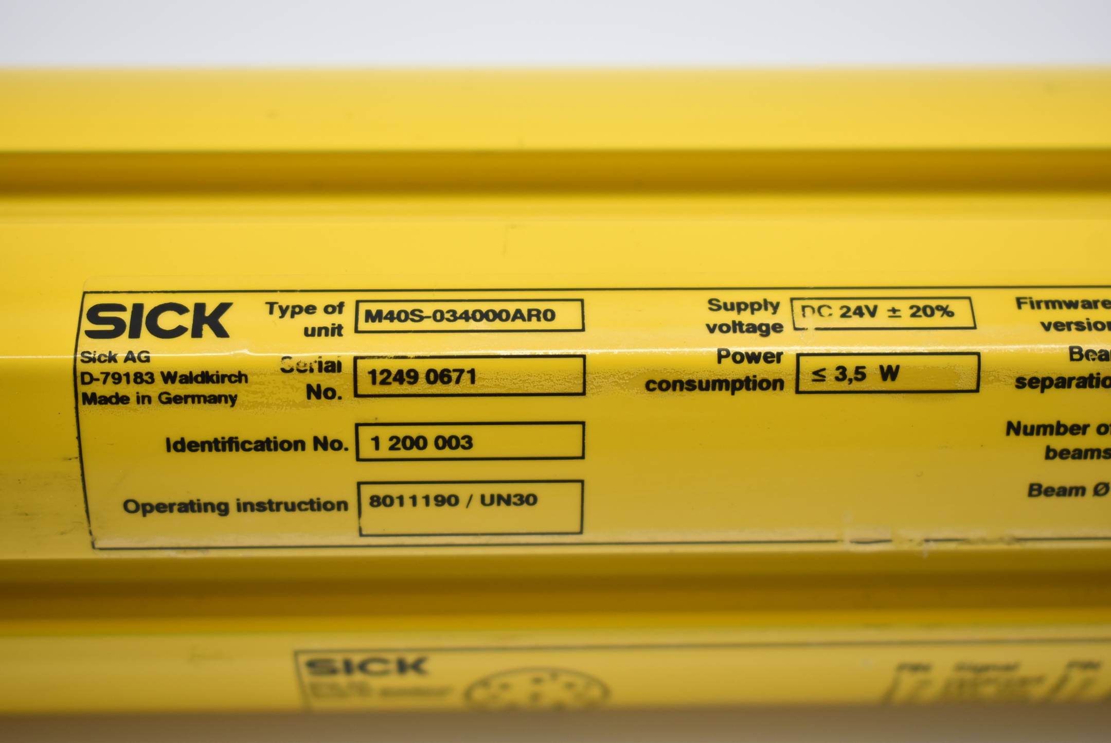 Sick M4000 standard Sicherheitslichtschranke M40S-034000AR0 ( 1200003 )
