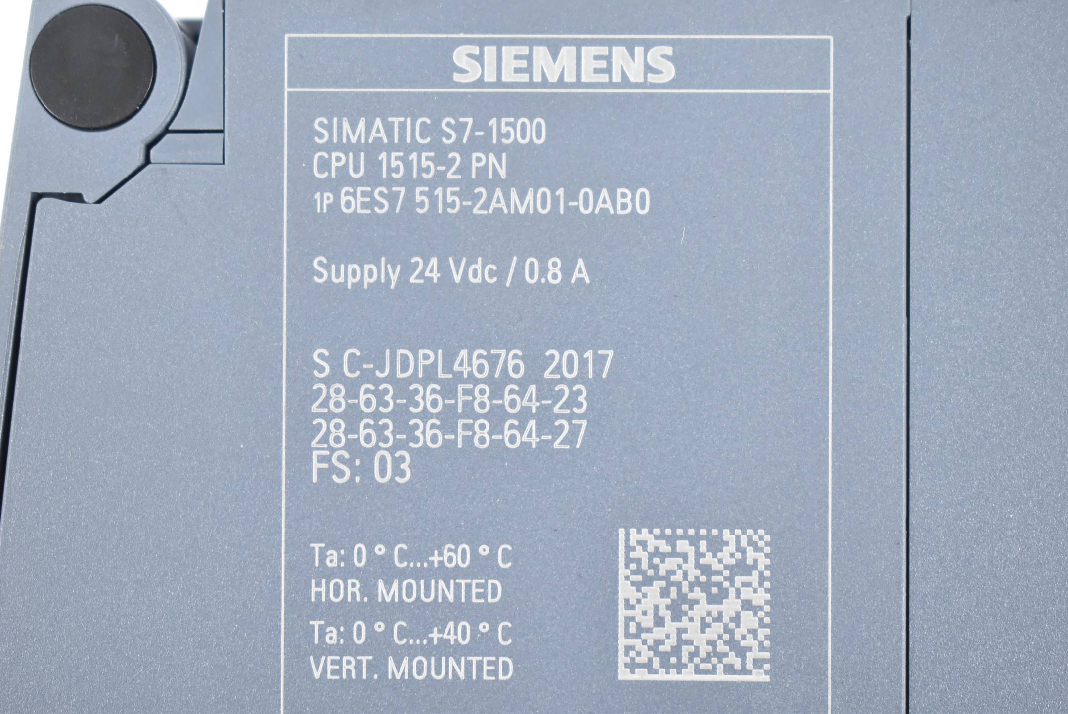 Siemens simatic S7-1500 CPU 1515-2 6ES7 515-2AM01-0AB0 ( 6ES7515-2AM01-0AB0 ) E3