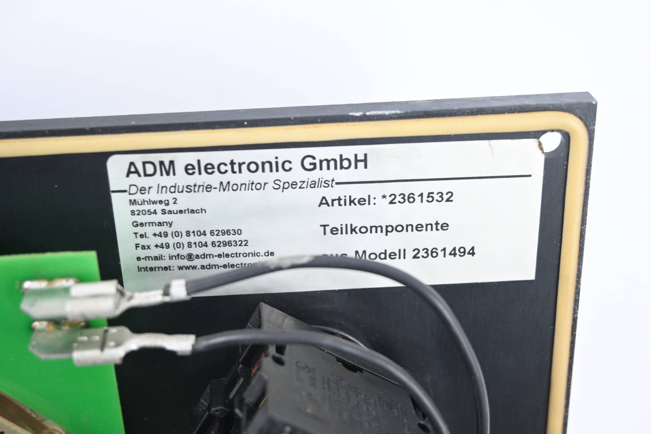 ADM electronic Bedientafel Sinumerik 810 2361532 Teilkomponente Modell 2361494