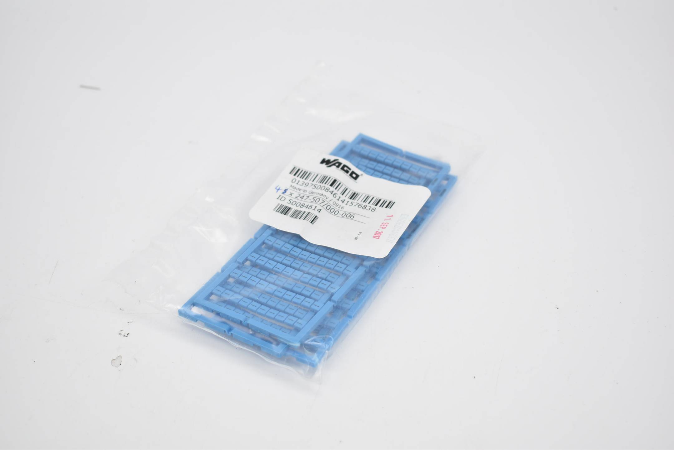 Wago Mini-WSB-Beschriftungskarte 4 Reihen blau 247-507/000-006