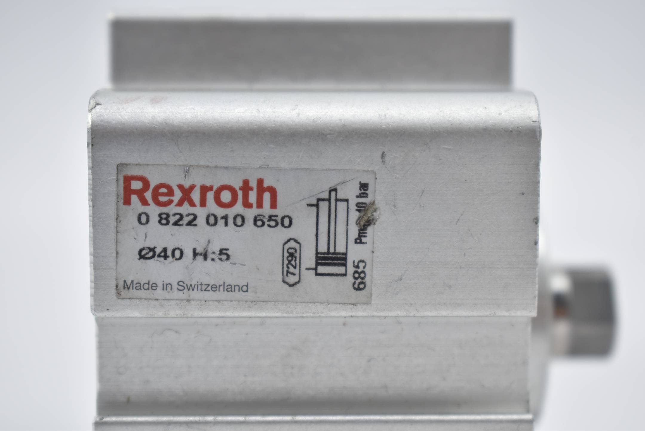 Rexroth Kompaktzylinder 0 822 010 650 ( 0822010650 ) 10 bar