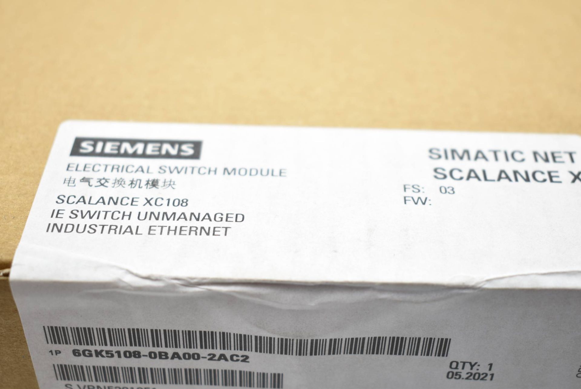 Siemens Simatic NET Scalance X 6GK5108 0BA00 2AC2 6GK5 108 0BA00 2AC2